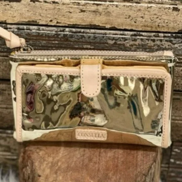 NWT New Consuela Goldie Slim Wallet